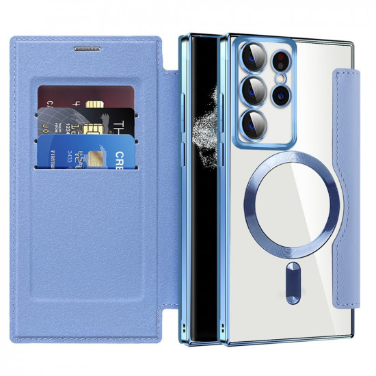 Techsuit SmartMag Book Case Samsung Galaxy S22 Ultra 5G Light Blue Techsuit SmartMag Book Case Samsung Galaxy S22 Ultra 5G Light Blue
