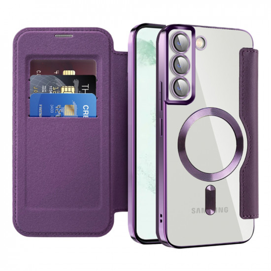 Techsuit  SmartMag Book Case  Samsung Galaxy S22 Plus 5G  Purple