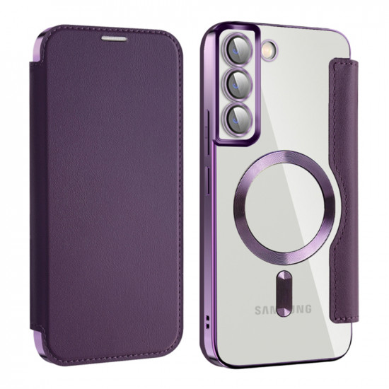 Techsuit  SmartMag Book Case  Samsung Galaxy S22 Plus 5G  Purple