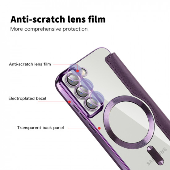 Techsuit  SmartMag Book Case  Samsung Galaxy S22 Plus 5G  Purple