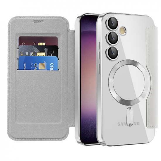 Techsuit  SmartMag Book Case  Samsung Galaxy S23 Plus  Gray