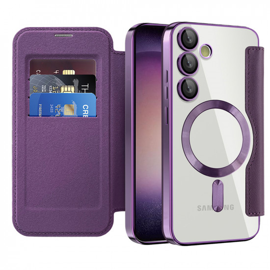 Techsuit SmartMag Book Case Samsung Galaxy S23 Plus Purple Techsuit SmartMag Book Case Samsung Galaxy S23 Plus Purple