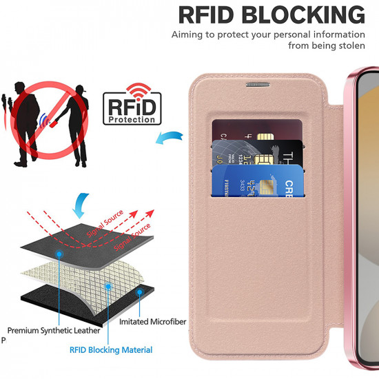 Techsuit  SmartMag Book Case  Samsung Galaxy S23 FE  Pink