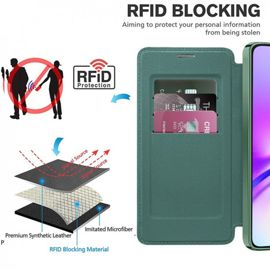 Techsuit  SmartMag Book Case  Samsung Galaxy A05  Green