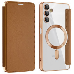 Techsuit  SmartMag Book Case  Samsung Galaxy A05s  Brown