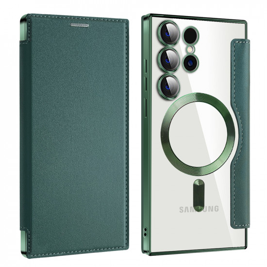 Techsuit  SmartMag Book Case  Samsung Galaxy S24 Ultra  Green
