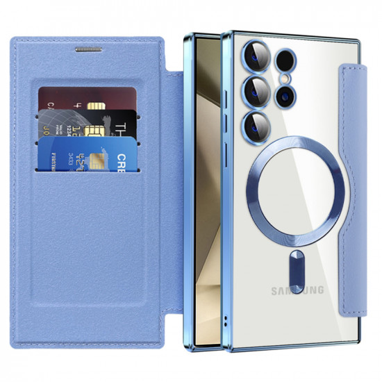 Techsuit  SmartMag Book Case  Samsung Galaxy S24 Ultra  Light Blue