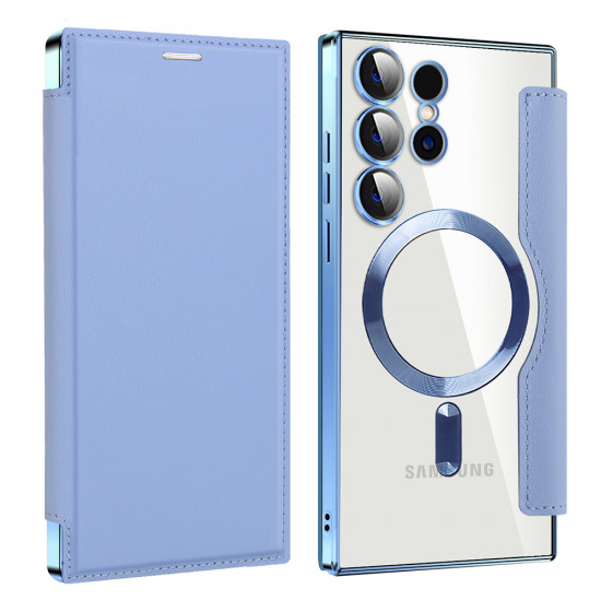 Techsuit  SmartMag Book Case  Samsung Galaxy S24 Ultra  Light Blue