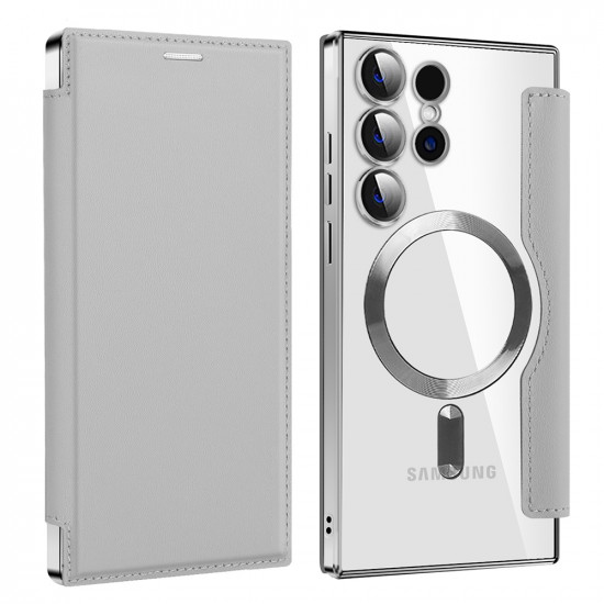 Techsuit  SmartMag Book Case  Samsung Galaxy S24 Ultra  Gray