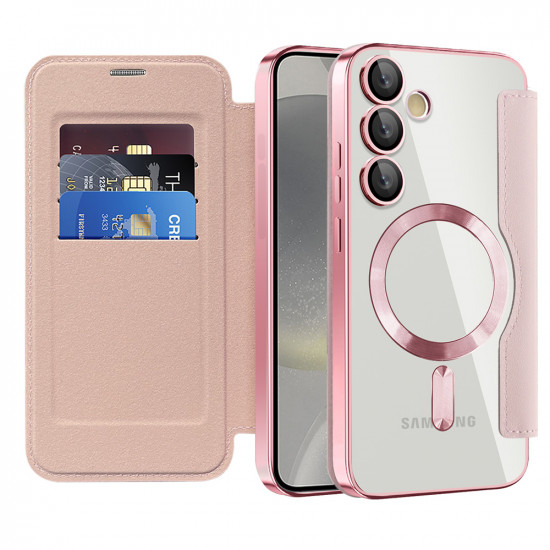 Techsuit  SmartMag Book Case  Samsung Galaxy S24  Pink