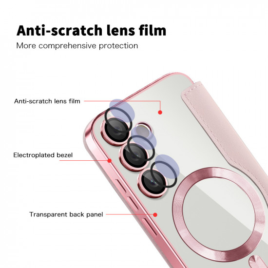 Techsuit  SmartMag Book Case  Samsung Galaxy S24  Pink