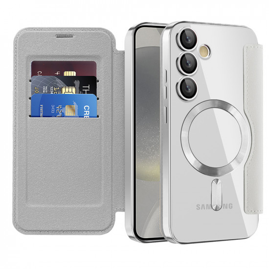 Techsuit  SmartMag Book Case  Samsung Galaxy S24  Gray
