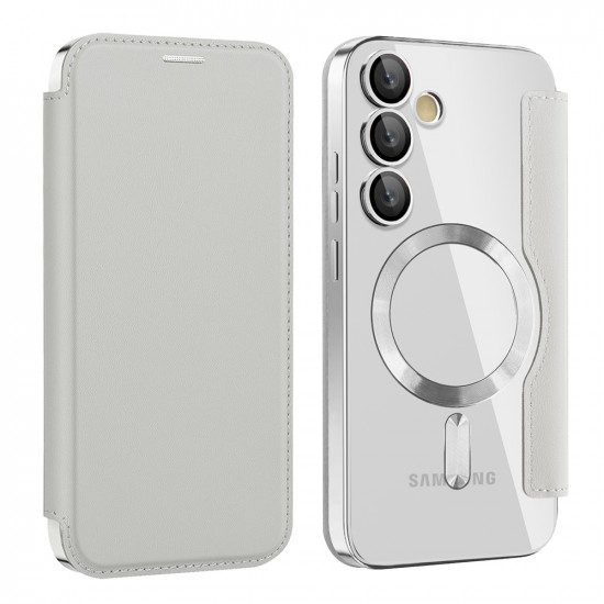 Techsuit  SmartMag Book Case  Samsung Galaxy S24  Gray