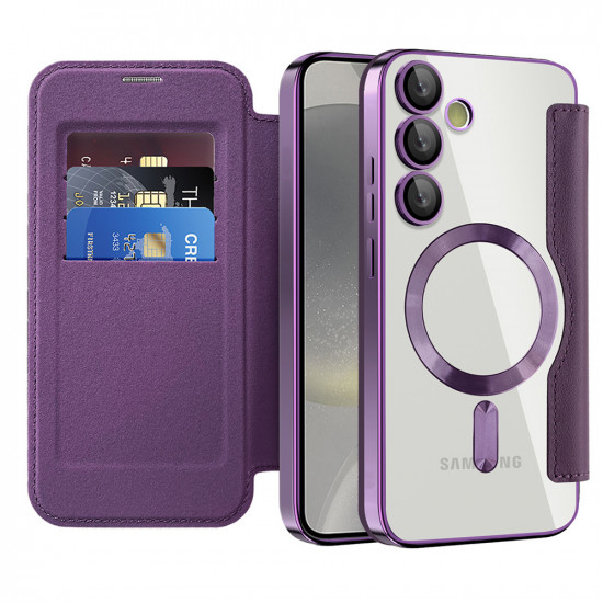 Techsuit  SmartMag Book Case  Samsung Galaxy S24  Purple