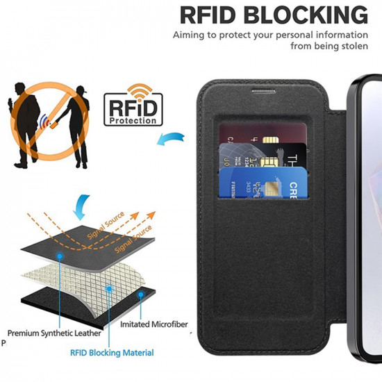 Techsuit  SmartMag Book Case  Samsung Galaxy A35 5G  Black