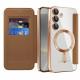 Techsuit  SmartMag Book Case  Samsung Galaxy S24  Brown