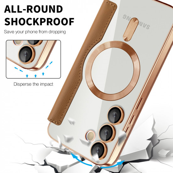 Techsuit  SmartMag Book Case  Samsung Galaxy S24  Brown
