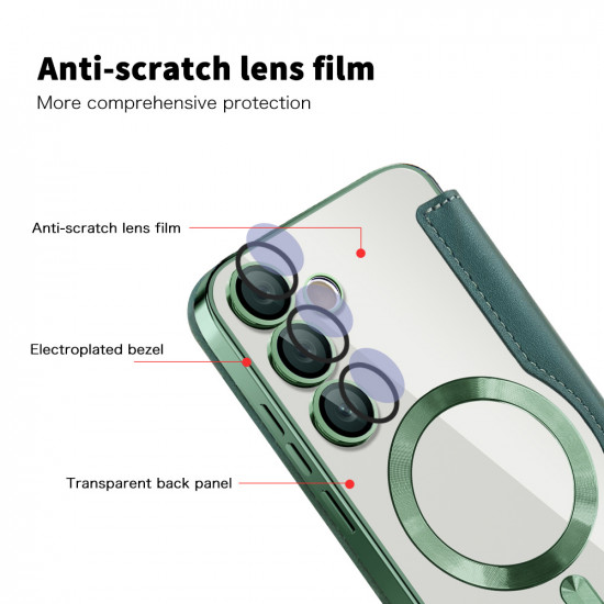 Techsuit  SmartMag Book Case  Samsung Galaxy S24  Green