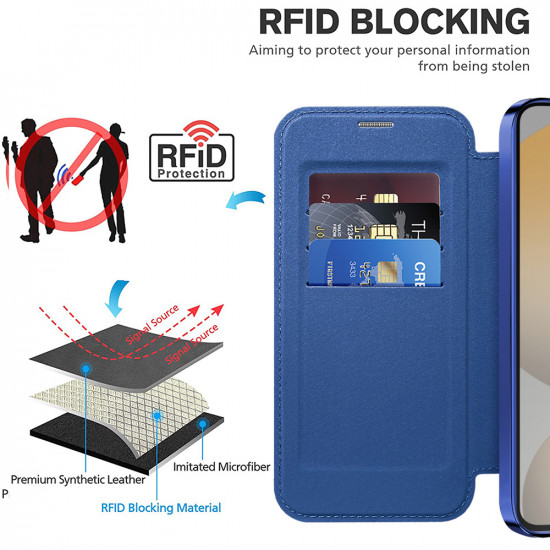 Techsuit  SmartMag Book Case  Samsung Galaxy S24  Blue