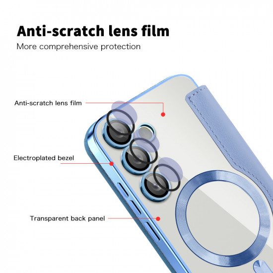Techsuit  SmartMag Book Case  Samsung Galaxy S24  Light Blue
