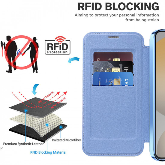 Techsuit  SmartMag Book Case  Samsung Galaxy S24  Light Blue