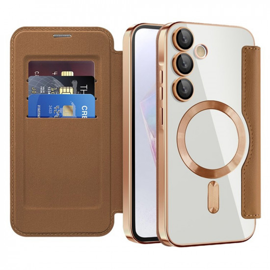 Techsuit  SmartMag Book Case  Samsung Galaxy A35 5G  Brown