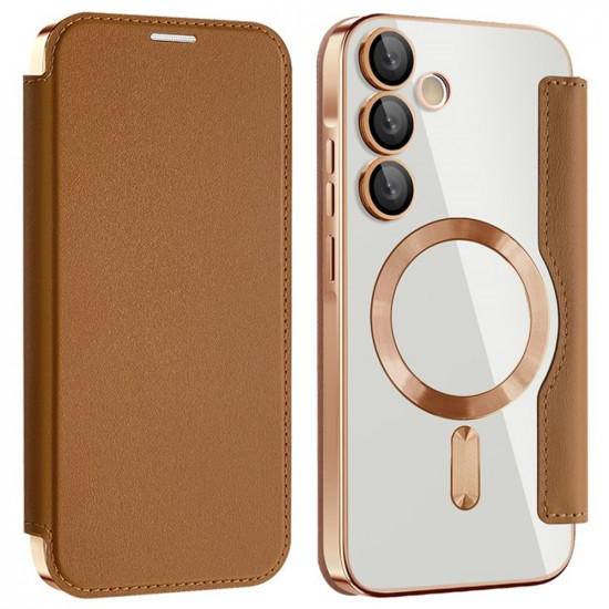 Techsuit  SmartMag Book Case  Samsung Galaxy A35 5G  Brown