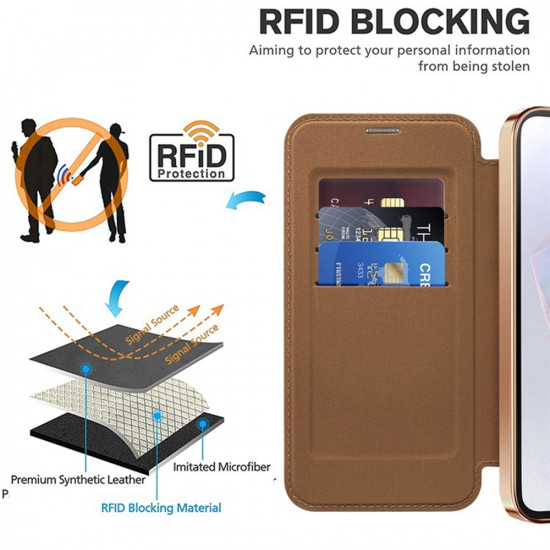 Techsuit  SmartMag Book Case  Samsung Galaxy A35 5G  Brown