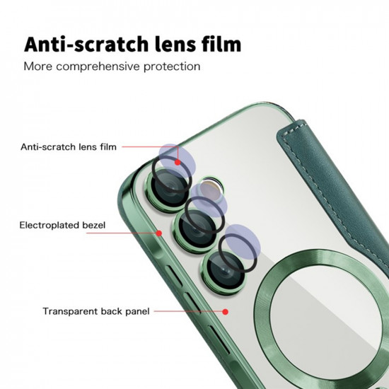 Techsuit  SmartMag Book Case  Samsung Galaxy A35 5G  Green