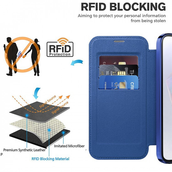 Techsuit  SmartMag Book Case  Samsung Galaxy A35 5G  Blue
