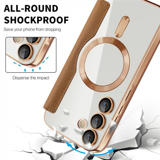Techsuit  SmartMag Book Case  Samsung Galaxy A55 5G  Brown
