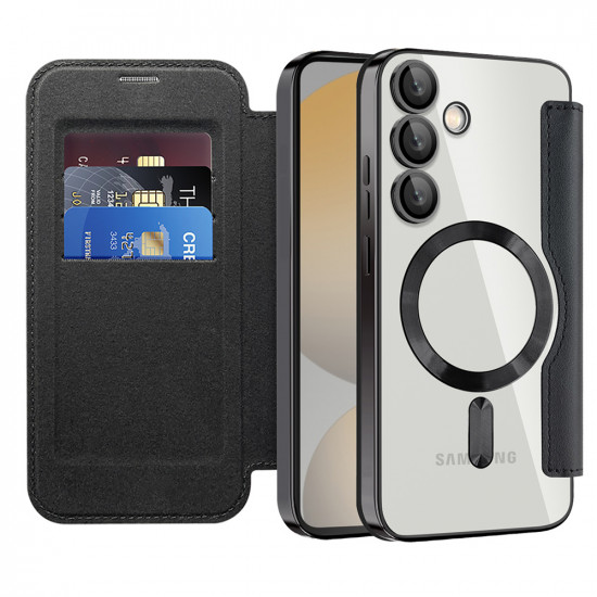 Techsuit  SmartMag Book Case  Samsung Galaxy S24 FE  Black