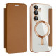 Techsuit  SmartMag Book Case  Samsung Galaxy S24 FE  Brown