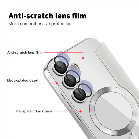 Techsuit  SmartMag Book Case  Samsung Galaxy S24 FE  Gray