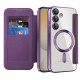 Techsuit SmartMag Book Case Samsung Galaxy S24 FE Purple Techsuit SmartMag Book Case Samsung Galaxy S24 FE Purple