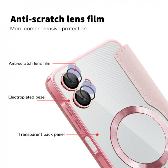Techsuit  SmartMag Book Case  Samsung Galaxy A06  Pink