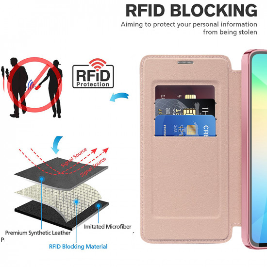 Techsuit  SmartMag Book Case  Samsung Galaxy A06  Pink