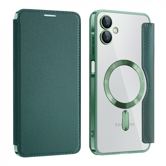 Techsuit SmartMag Book Case Samsung Galaxy A06 Green Techsuit SmartMag Book Case Samsung Galaxy A06 Green