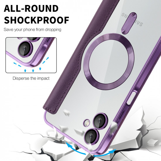 Techsuit  SmartMag Book Case  Samsung Galaxy A06  Purple