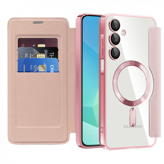 Techsuit  SmartMag Book Case  Samsung Galaxy A16 4G / A16 5G  Pink