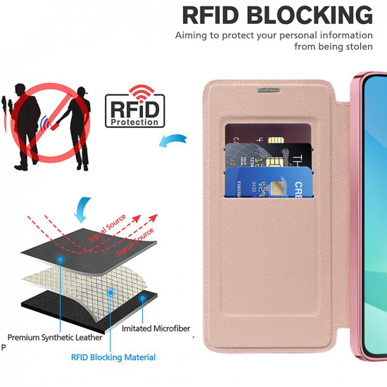 Techsuit  SmartMag Book Case  Samsung Galaxy A16 4G / A16 5G  Pink