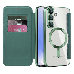 Techsuit  SmartMag Book Case  Samsung Galaxy S25  Green