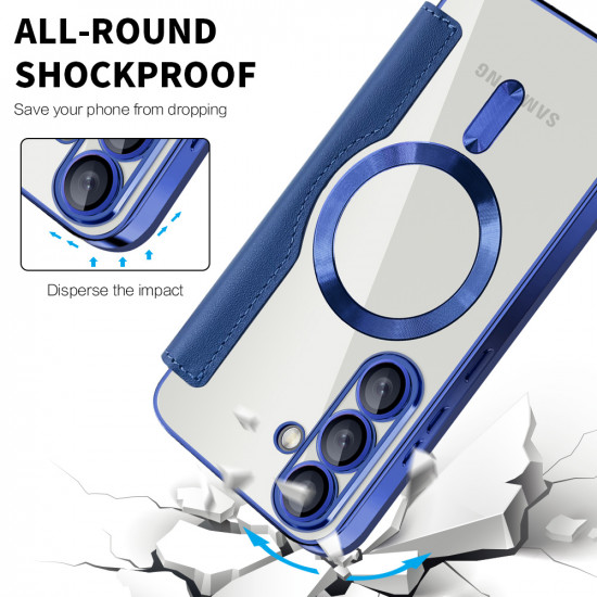 Techsuit  SmartMag Book Case  Samsung Galaxy S25  Blue