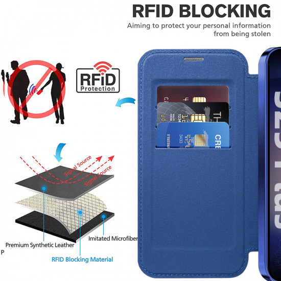 Techsuit  SmartMag Book Case  Samsung Galaxy S25  Blue