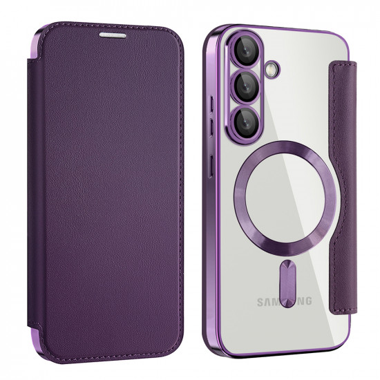 Techsuit  SmartMag Book Case  Samsung Galaxy S25  Purple