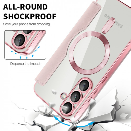 Techsuit SmartMag Book Case Samsung Galaxy S25 Plus Pink Techsuit SmartMag Book Case Samsung Galaxy S25 Plus Pink