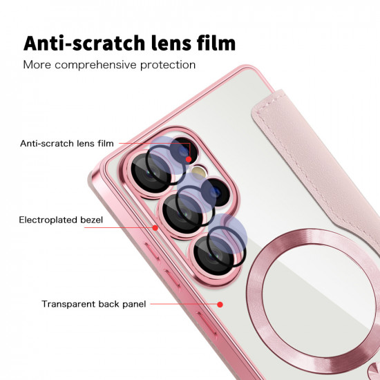 Techsuit SmartMag Book Case Samsung Galaxy S25 Ultra Pink Techsuit SmartMag Book Case Samsung Galaxy S25 Ultra Pink