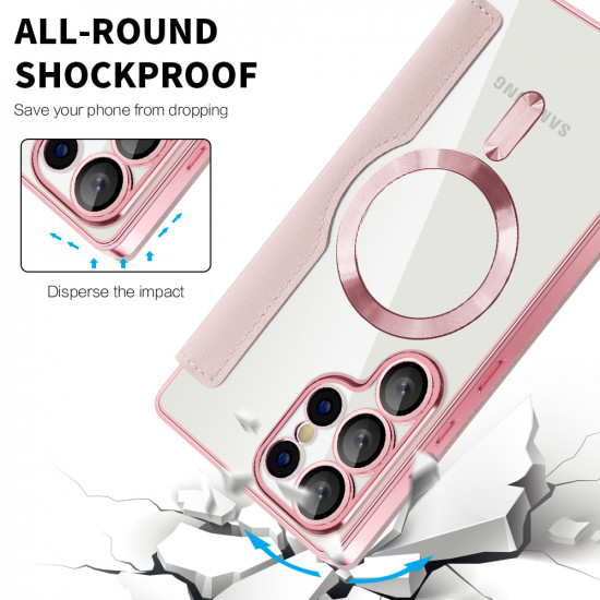 Techsuit SmartMag Book Case Samsung Galaxy S25 Ultra Pink Techsuit SmartMag Book Case Samsung Galaxy S25 Ultra Pink