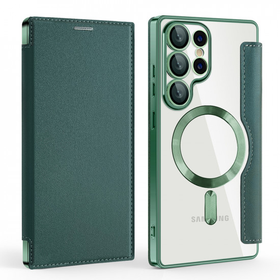 Techsuit SmartMag Book Case Samsung Galaxy S25 Ultra Green Techsuit SmartMag Book Case Samsung Galaxy S25 Ultra Green