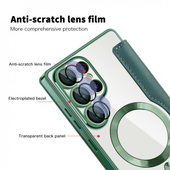 Techsuit SmartMag Book Case Samsung Galaxy S25 Ultra Green Techsuit SmartMag Book Case Samsung Galaxy S25 Ultra Green